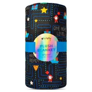 NEW ISCREAM game on santa plush blanket in multi